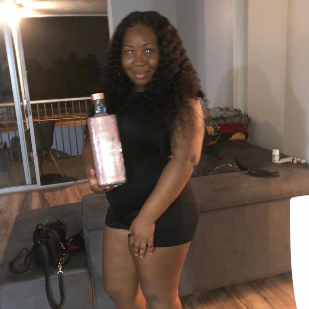 Sexy black evening romper